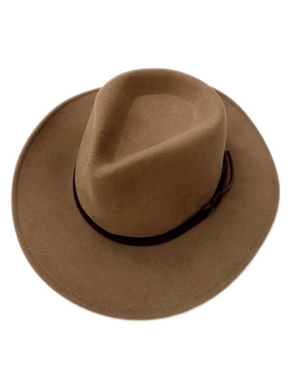 Dorfman Pacific California Hat Light Brown Wool Felt Leather Band size Small